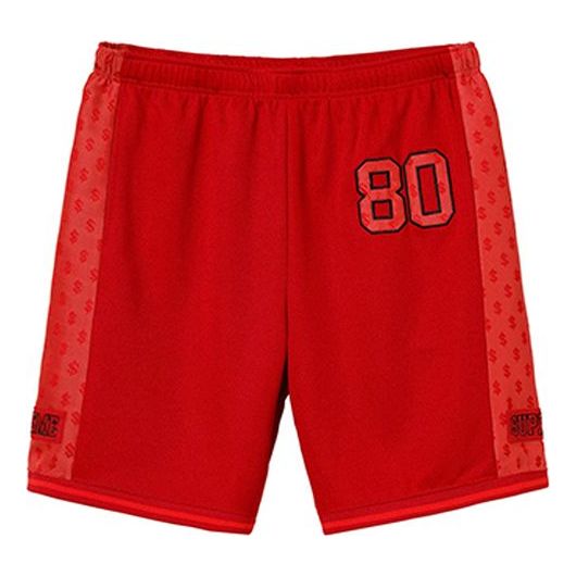 Šortky Supreme Monogram Embroidered Athleisure Shorts Červená | SUP-SS18-424, 0