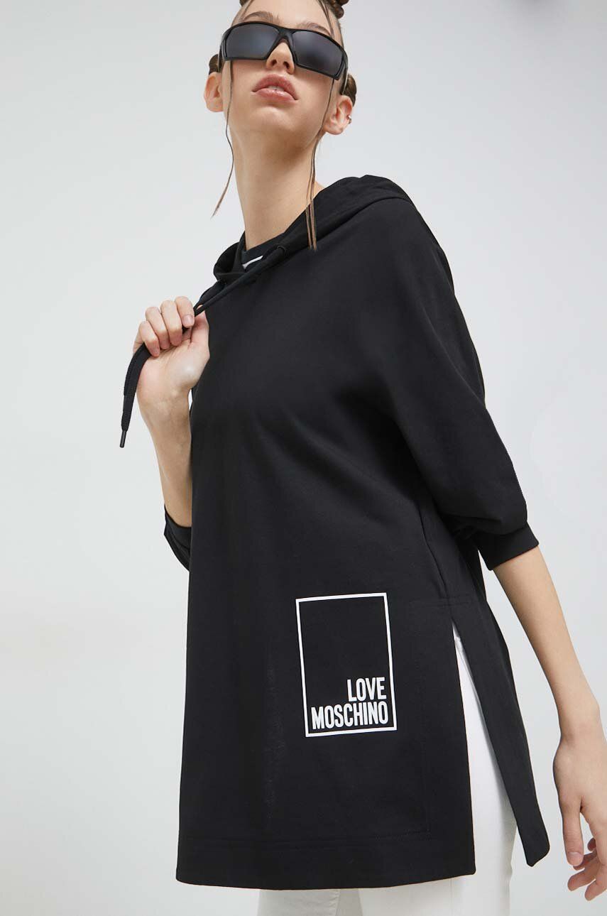 Mikina Moschino Hoodie Love Čierna | W.4.H82.01.M.3876, 0