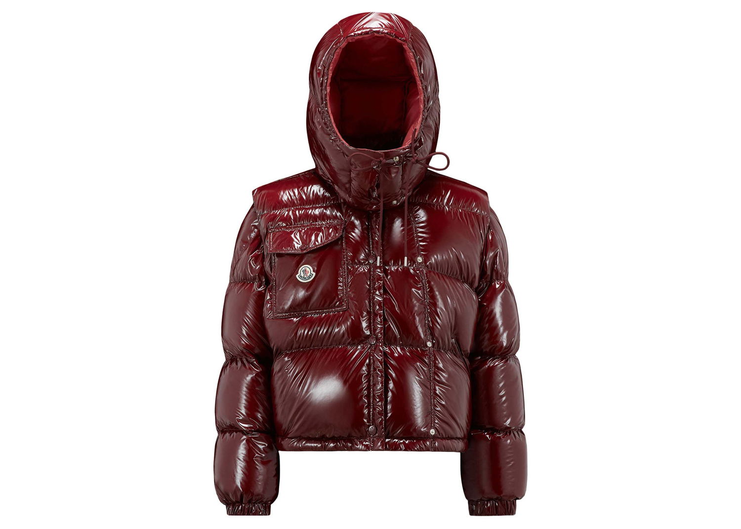 Prešívaná bunda Moncler Karakorum Ripstop Short Down Jacket Burgundy Vínová | I20931A0018359607436, 0