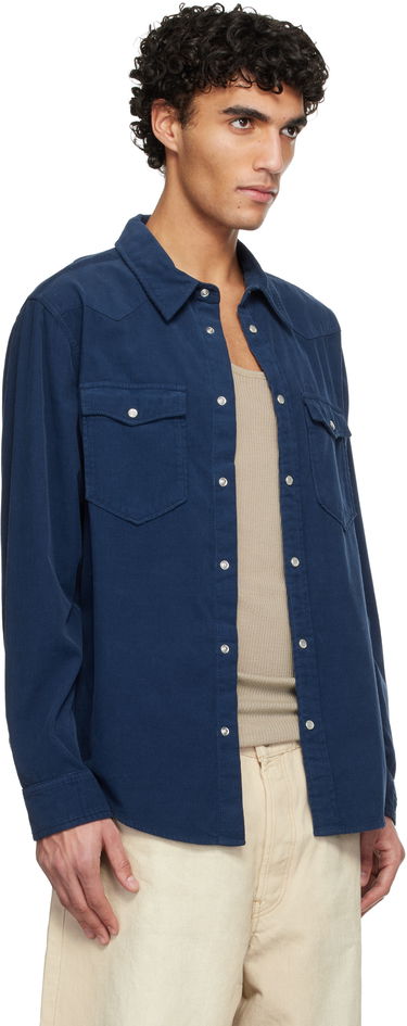 Košeľa ISABEL MARANT Vasco Corduroy Western Shirt Hnedá | CH0214HA-C1I10H, 4