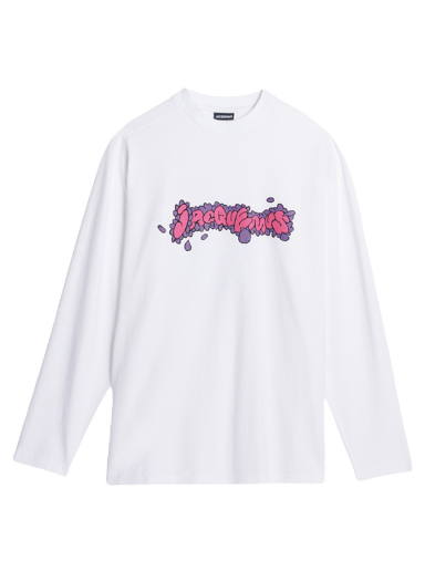 Tričko Jacquemus Le Desenho Manches Longues Daisy Logo Long Sleeve Biela | 235JS122-2003-1DK