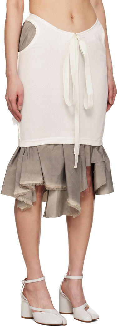 Sukňa Maison Margiela Maison Margiela Décortiqué Midi Skirt Biela | S51ME0033 MTN062, 1