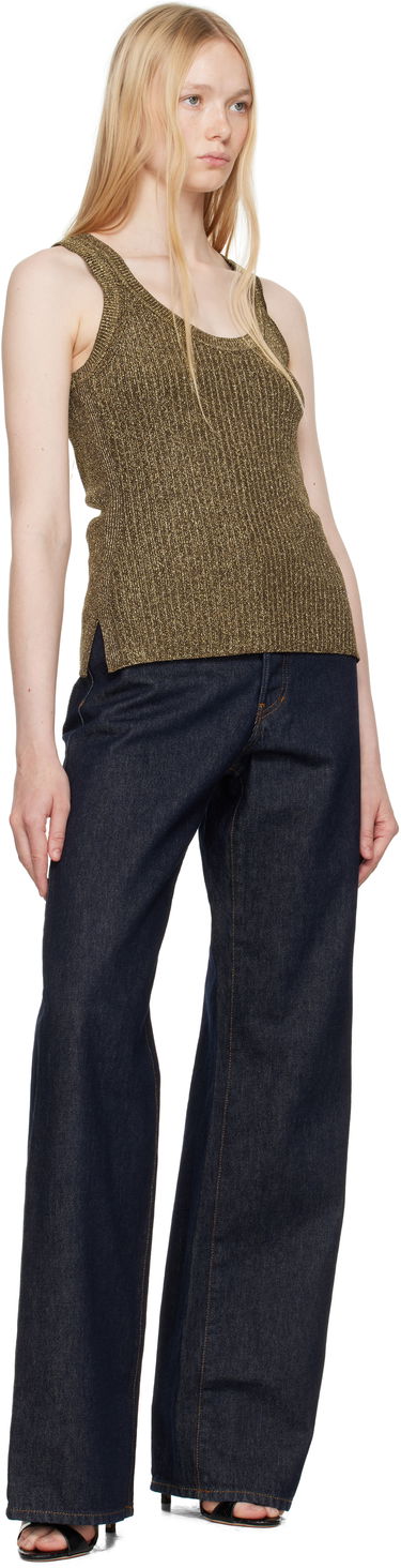 Tielko Tom Ford Tom Ford Metallic Knit Tank Top Metalická | TSK372-YAX876, 3