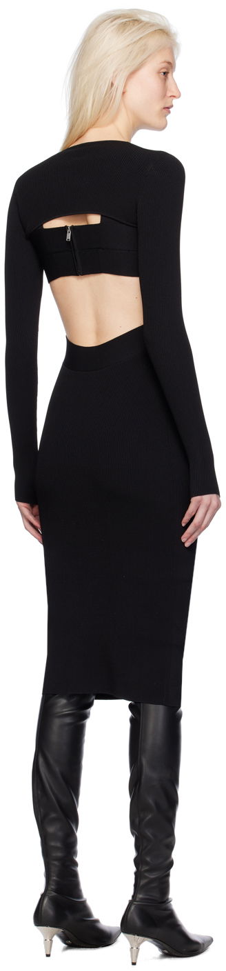 Šaty Dion Lee Harness Bra Midi Dress Čierna | A7782PS24, 2