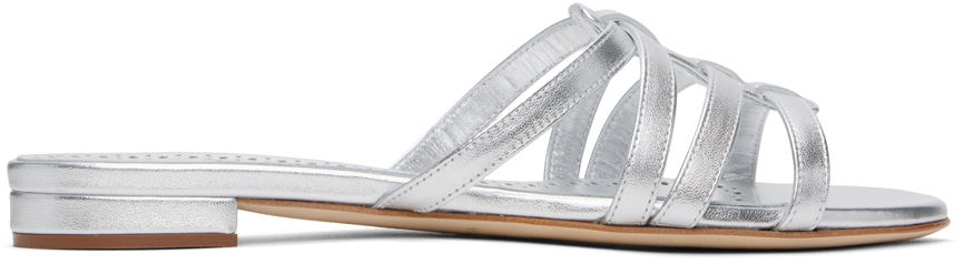 Manolo Blahnik Riran Strappy Leather Sandals