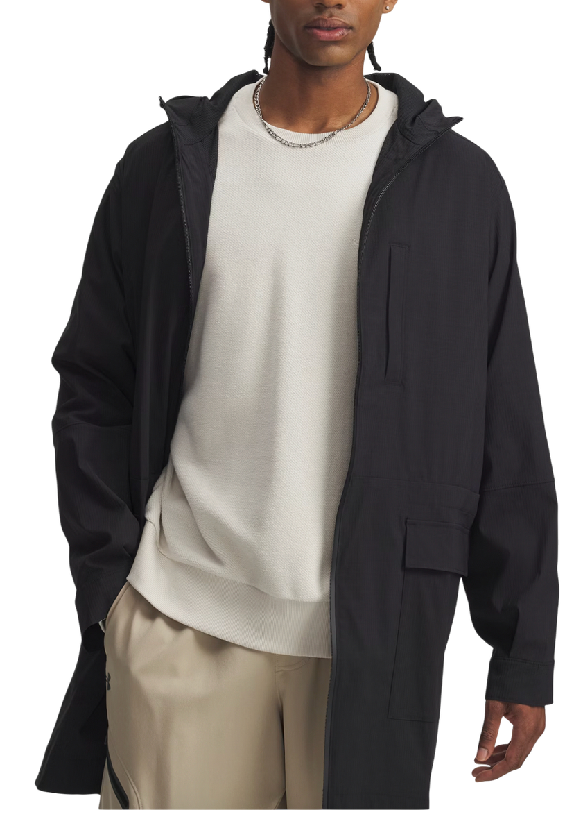 Parka Under Armour Unstoppable Textured Long Hooded Jacket Čierna | 6008870-001