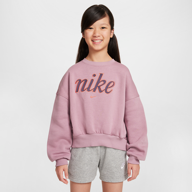 Mikina Nike Sportswear Club Fleece Crewneck Sweatshirt Fialová | FZ5566-523, 0