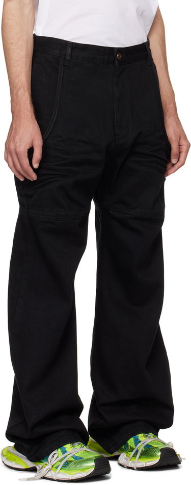 Cargo nohavice We11done Wire Relaxed-Fit Jeans Čierna | WD-DP0-24-339-M-BK, 1
