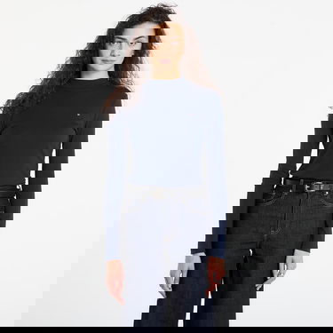 Tričko Tommy Hilfiger T-shirt Slim Cody Mock-Neck Ls Navy | WW0WW47307 C1G, 0