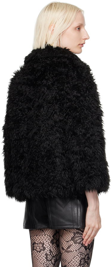 Kabáty Marc Jacobs Marc Jacobs 'The Shaggy Lady' Faux-Fur Jacket Čierna | 2F4RJC014W11, 2