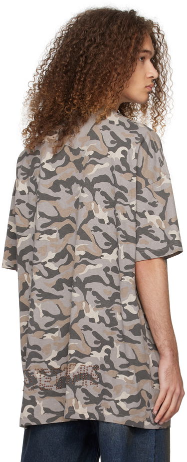 Tričko We11done We11done Camo Oversized T-Shirt Šedá | WD-TT0-24-793-U-GY, 2