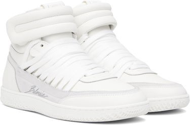 Oblečenie Balmain Balmain Swan Mid-Top Biela | EM0VH388LTSU, 3