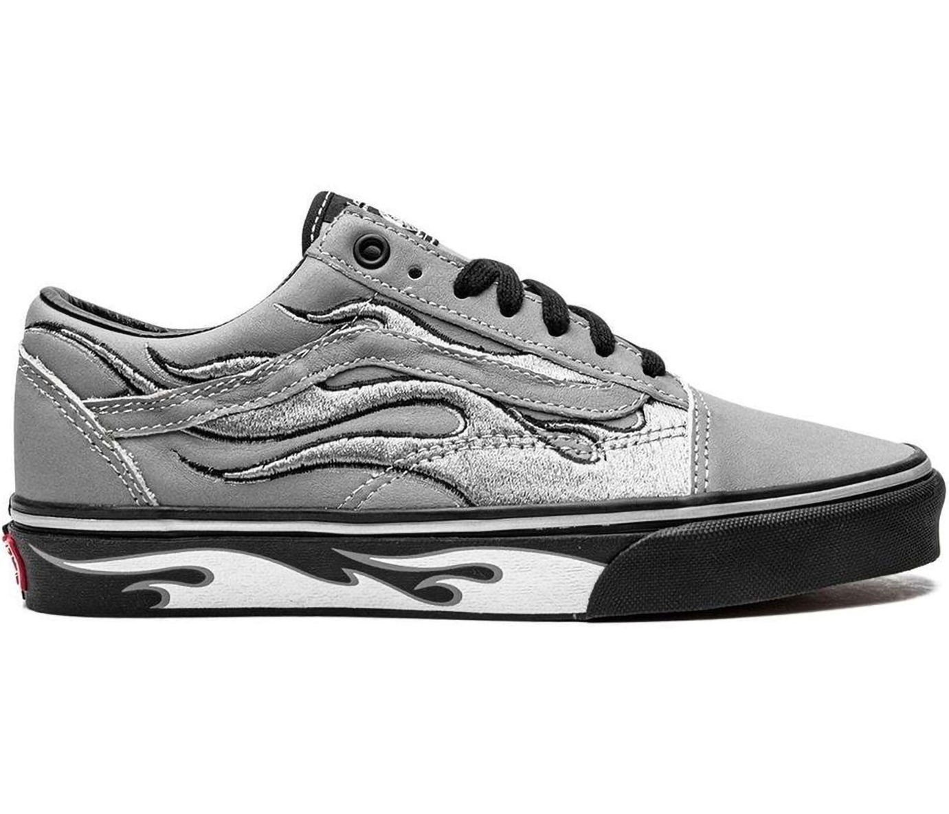 Tenisky a topánky Vans Old Skool A$AP Worldwide Silver Reflective Flames Šedá | VN0A7Q2J6UR, 0