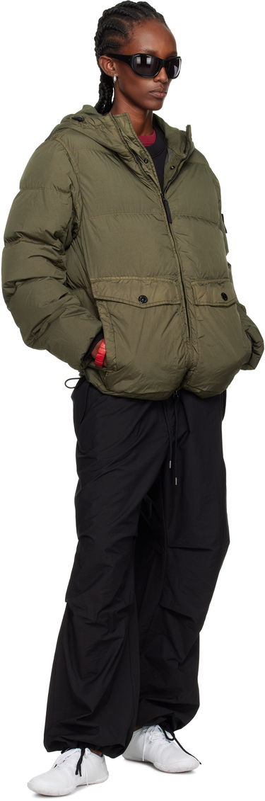 Prešívaná bunda Stone Island Stone Island Crinkle Reps Recycled Nylon Down Jacket Zelené | K2S15 4100011 S0A23, 4