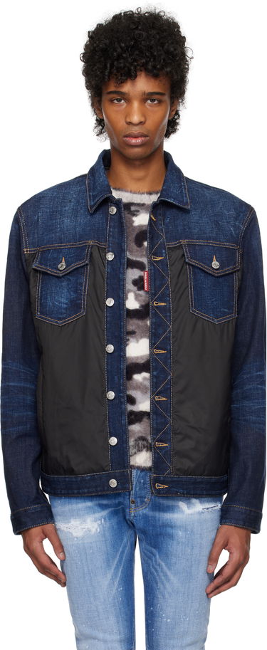 Bunda DSQUARED2 Dsquared2 Denim Puffer Jacket Modrá | S74AM1576_S30664, 0