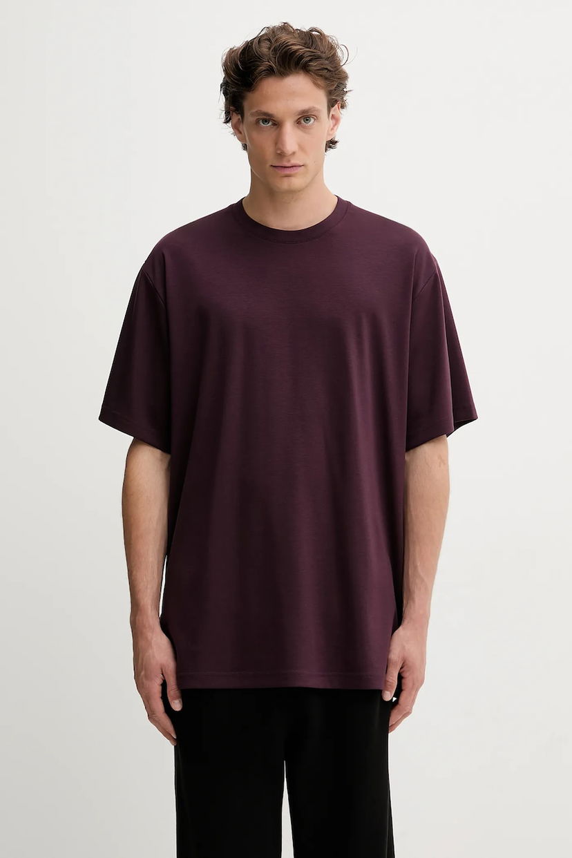 Tričko Y-3 Y-3 Premium Short Sleeve T-Shirt Vínová | JY8162