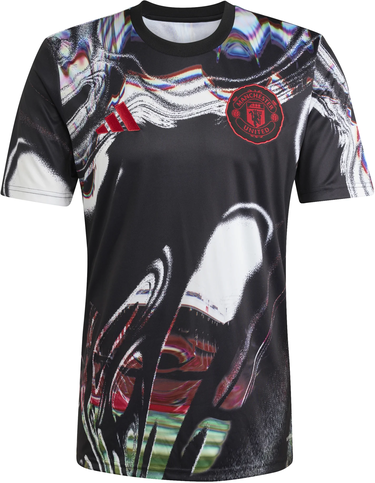 Dres adidas Originals Manchester United Prematch 2025/26 T-Shirt Čierna | ka6419, 0