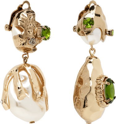 Náušnice Max Mara Weekend Max Mara Bairo Gold-Tone & Faux Pearl Earrings Metalická | 2525756114600, 2