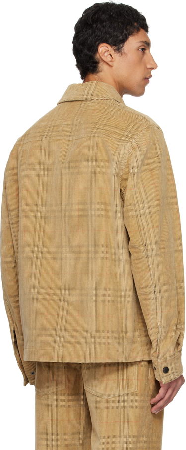 Košeľa Burberry Burberry Check Corduroy Overshirt Béžová | 8113164, 2