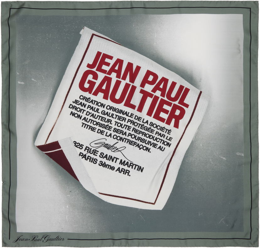 Šál Jean Paul Gaultier 'The Label' Scarf Biela | 25/04-U-AC043-W044-020130