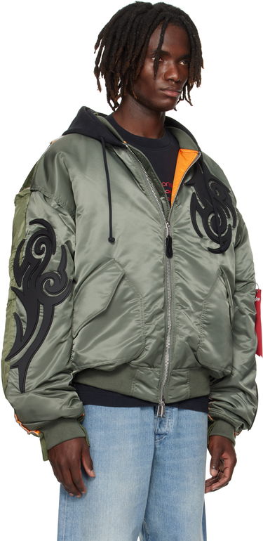 Bomber bunda VETEMENTS VETEMENTS x Alpha Industries Reworked Bomber Jacket Zelené | UH76BO890GG, 1