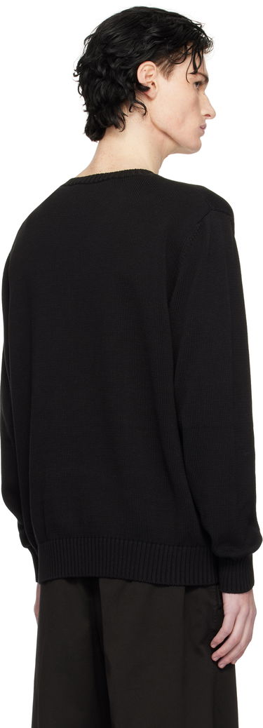 Sveter Palm Angels Logo Embroidered Sweater Čierna | PMHE027C99KNI0021003, 2