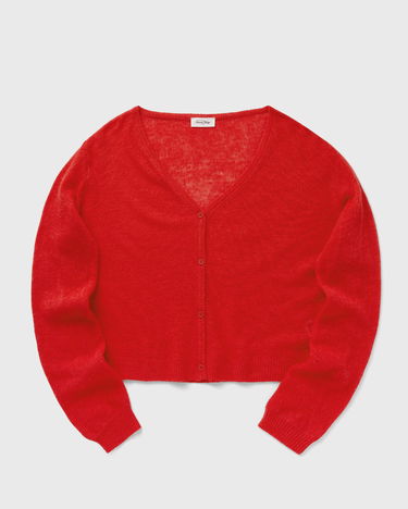 Sveter American Vintage American Vintage Knit Cropped Cardigan Červená | DUM19AE25-PASSION, 0