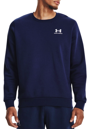 Mikina Under Armour Essential Fleece Crew Neck Sweatshirt Navy | 1374250-410, 0