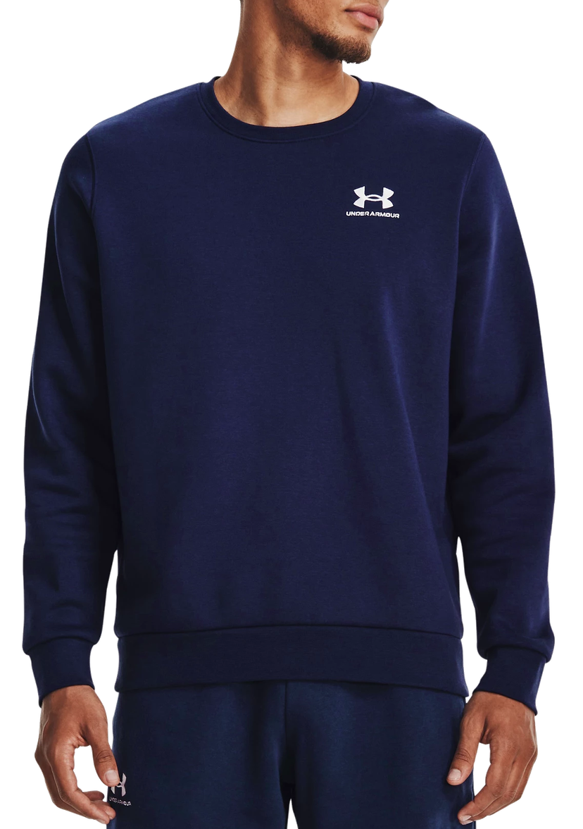 Mikina Under Armour Essential Fleece Crew Neck Sweatshirt Navy | 1374250-410