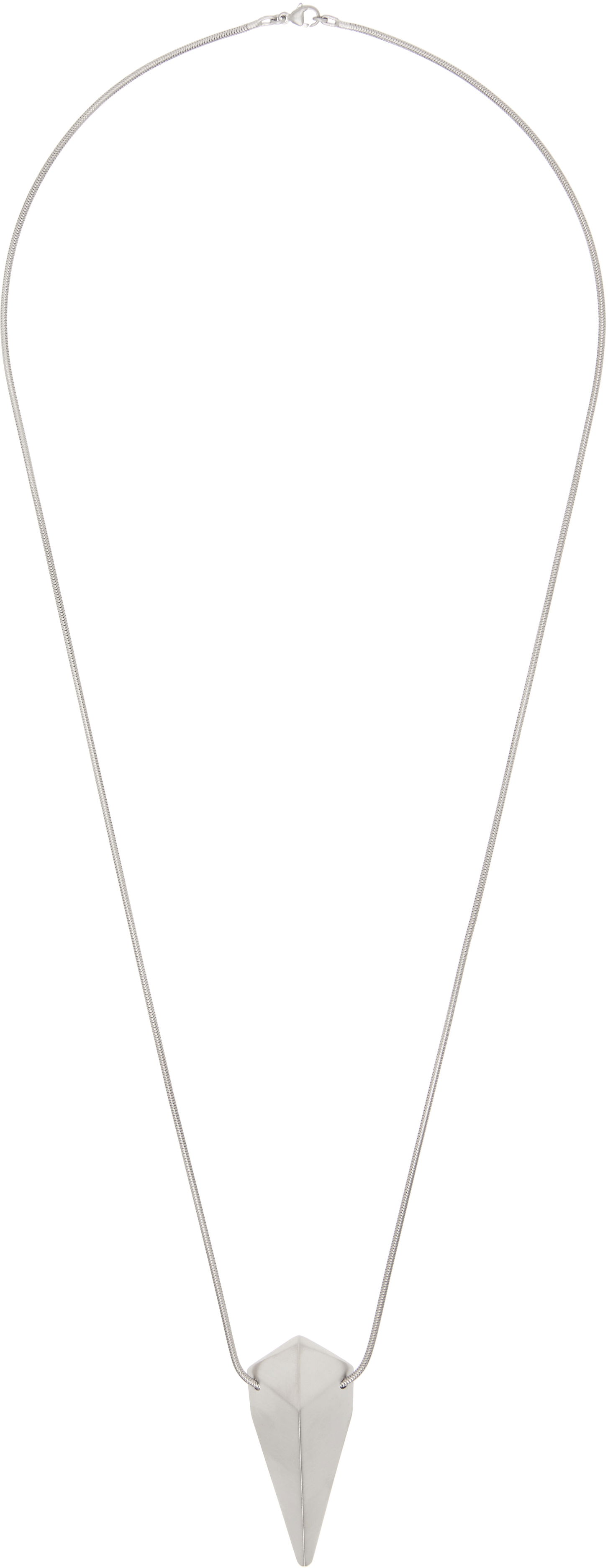 Náhrdelník Rick Owens Rick Owens Hollywood Pyramid Charm Necklace Metalická | RJ0000091 MMT, 0