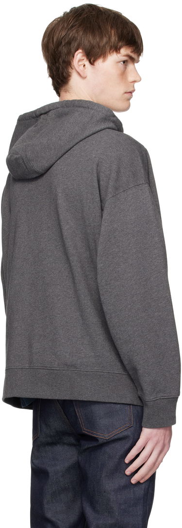 Mikina MAISON KITSUNÉ Kitsuné Fox Head Patch Oversize Fullzip Hoodie Šedá | PM02138KM0340, 2