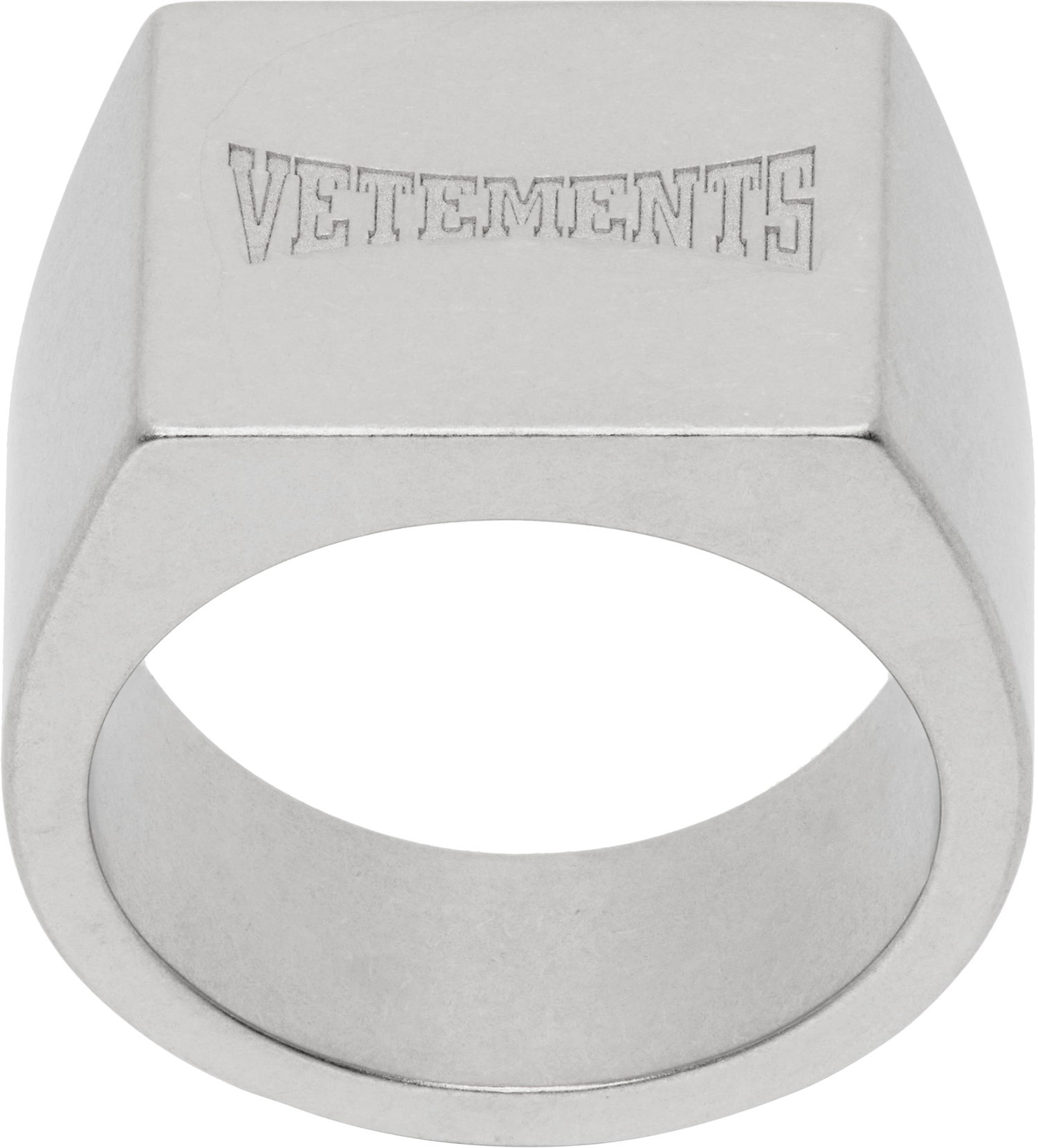 Prsteň VETEMENTS Vetements Boxing Logo Signet Ring Metalická | UH76RI160S, 0