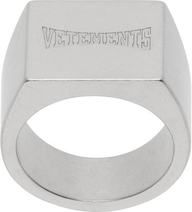 Prsteň VETEMENTS Vetements Boxing Logo Signet Ring Metalická | UH76RI160S, 0