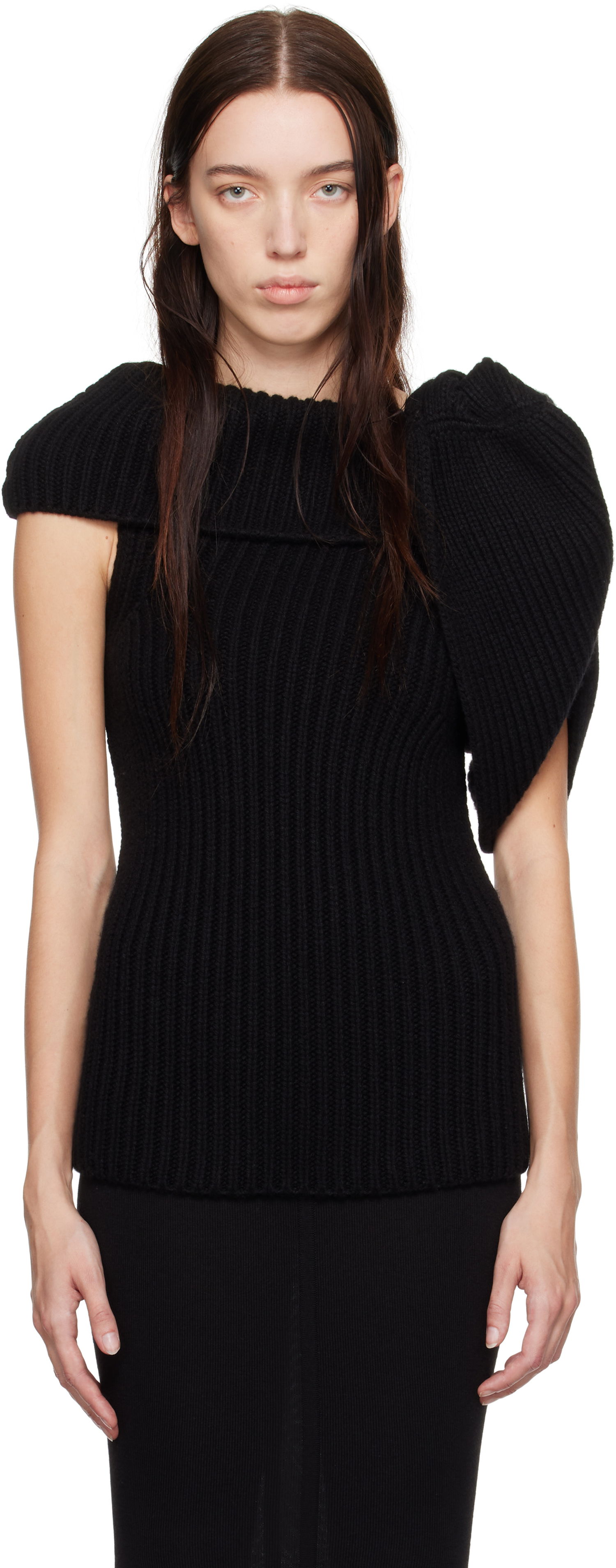Tielko Rick Owens Banded Top Čierna | RO02D3666 HWS, 0