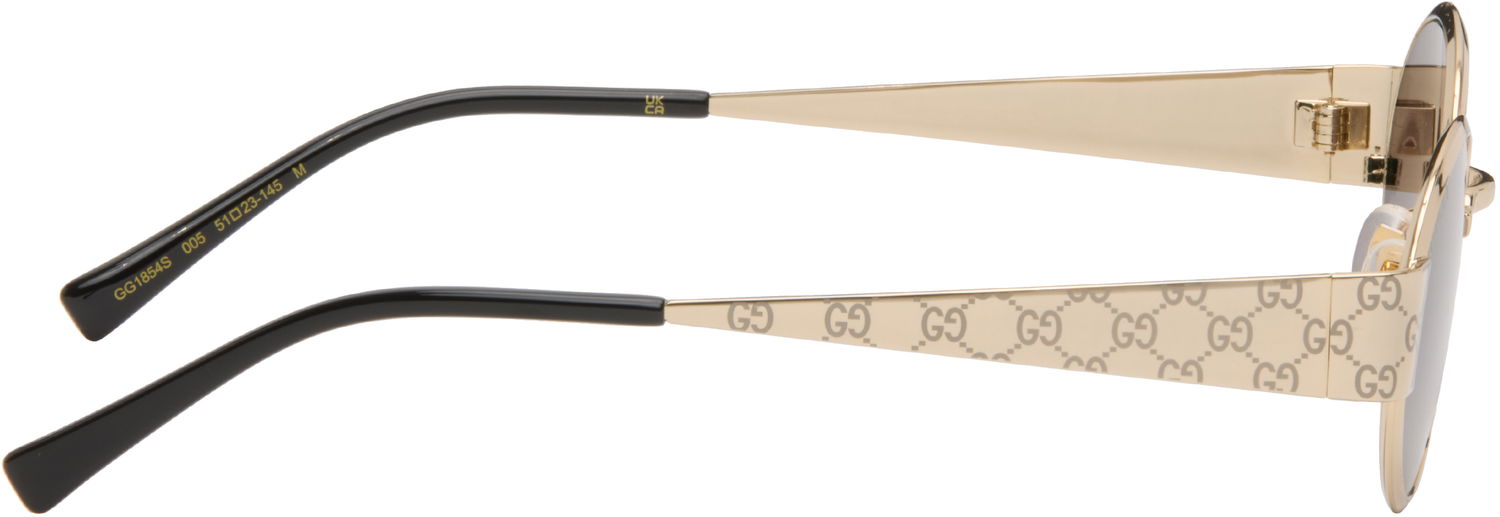 Slnečné okuliare Gucci Guccissima Metal Round Sunglasses Metalická | GG1854S-005, 1