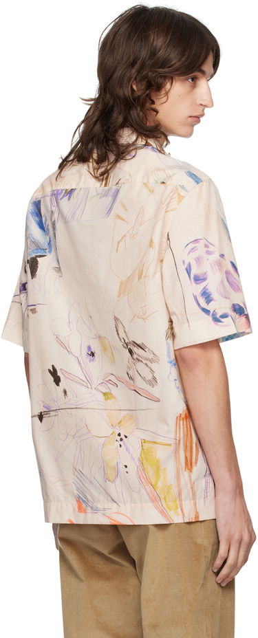 Košeľa Paul Smith Paul Smith Printed Short Sleeve Shirt Béžová | M1R-905U-N02442-92, 2