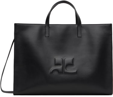 Tote bag Courrèges Courrèges Heritage AC Leather Tote Čierna | 125GSA165CR0065, 0