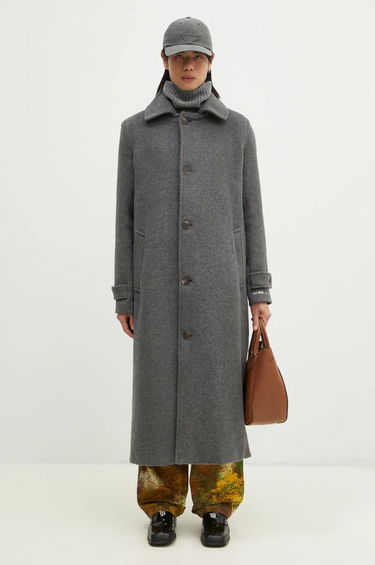 Kabáty Fiorucci Fiorucci Wool Coat Šedá | U01FMOCO244WO01GY01, 6