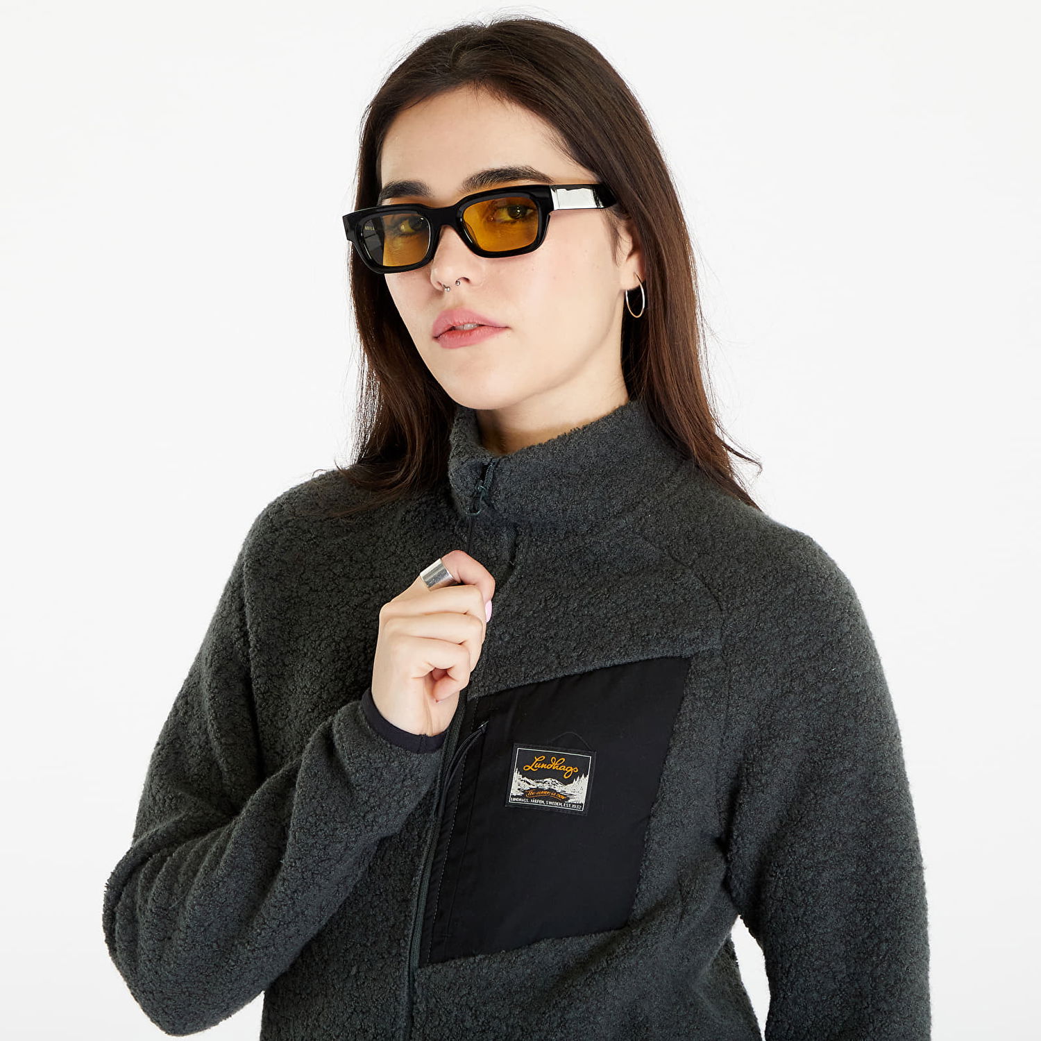 Bunda Lundhags Flok Pile Wool Fleece Jacket Šedá | 1123100-484, 1