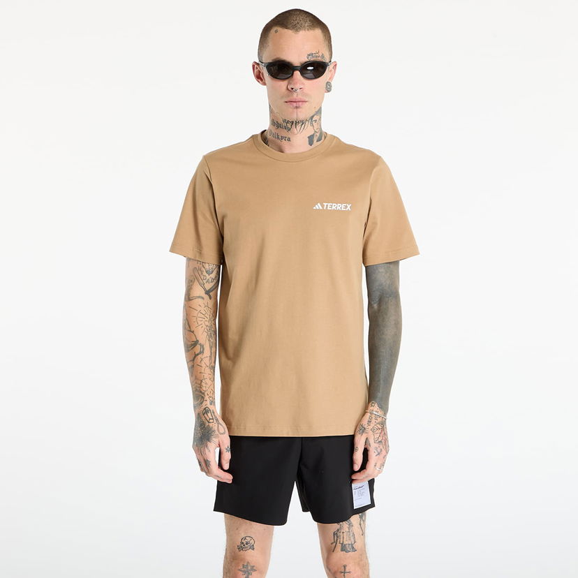 Tričko adidas Performance Terrex Graphic T-Shirt Béžová | JX3853