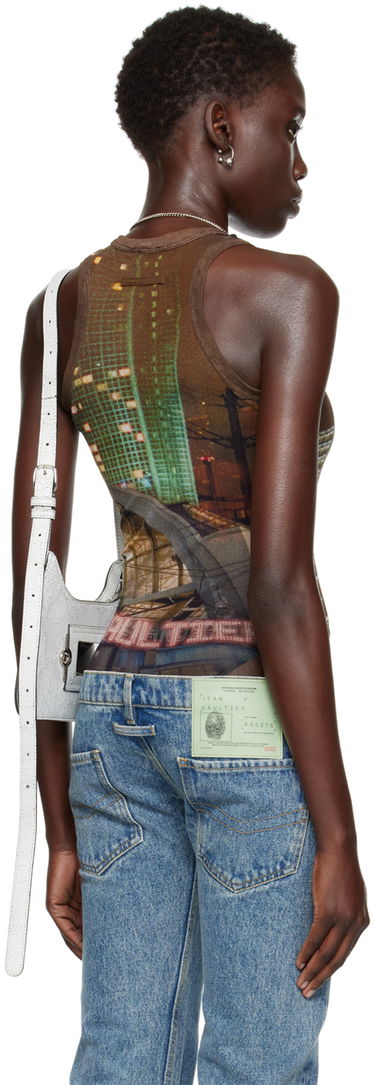 Tielko Jean Paul Gaultier Jean Paul Gaultier Shayne Oliver Edition Printed Bodysuit Hnedá | 24/27-F-BD034-T551-60405030, 2