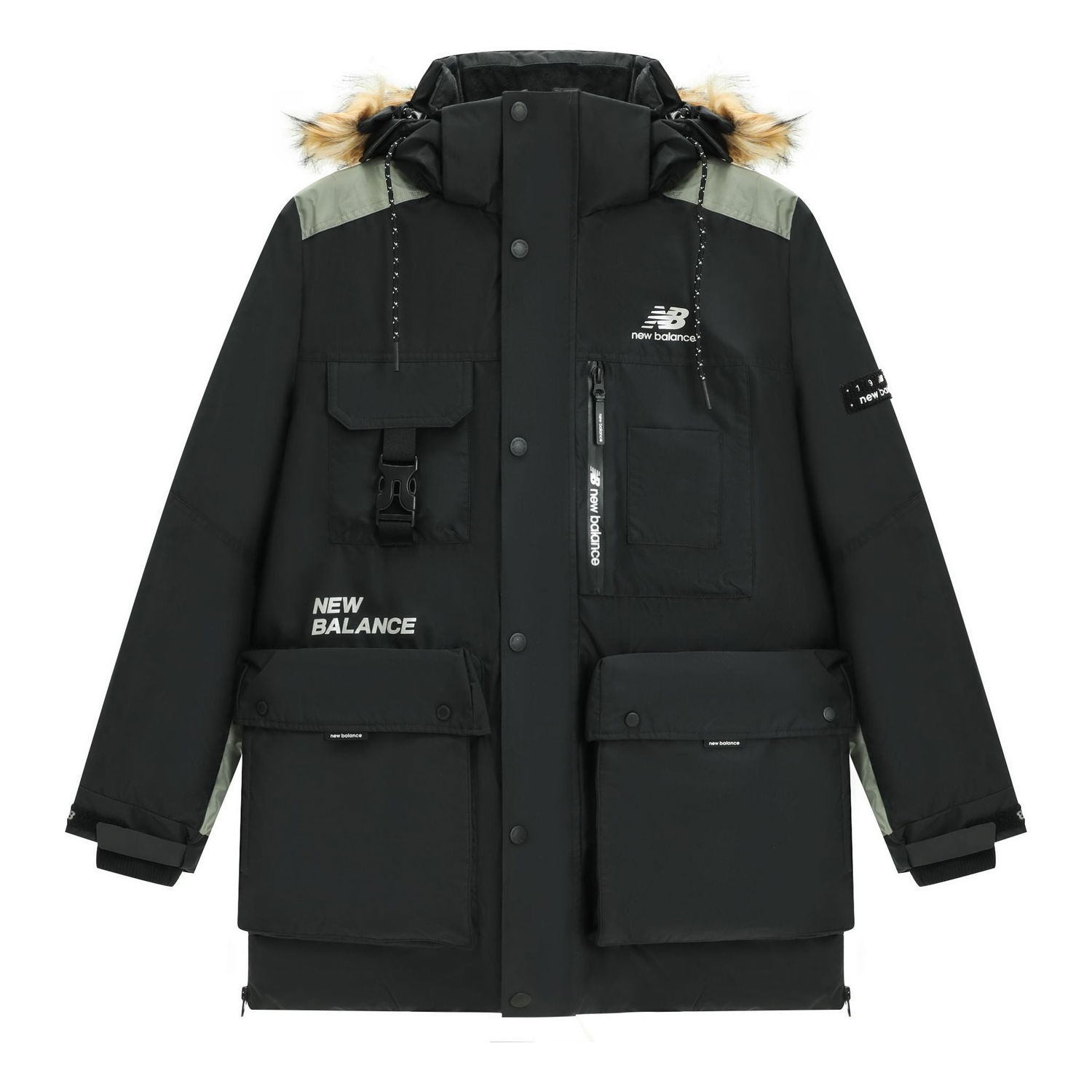 Parka New Balance Logo Classic Down Jacket Čierna | AMJ14300-BK, 0