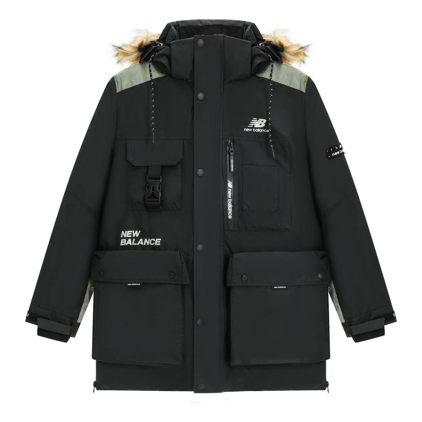 Parka New Balance Logo Classic Down Jacket Čierna | AMJ14300-BK