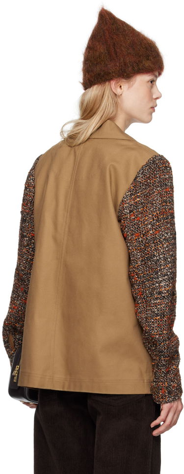 Bunda Anna Sui Brown Patchwork Barn Jacket Hnedá | 624D30, 2