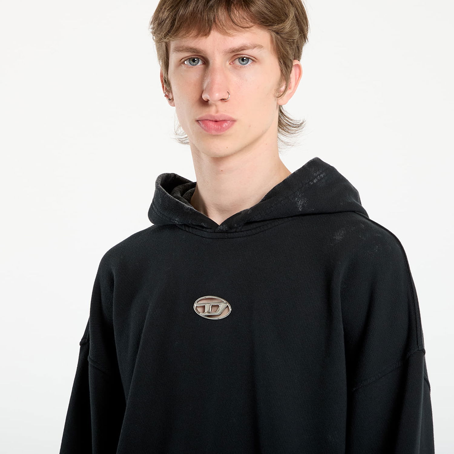 Mikina Diesel Diesel S-Boxt-Hood-T10 Hoodie Čierna | A19416_0IPAC 900, 1