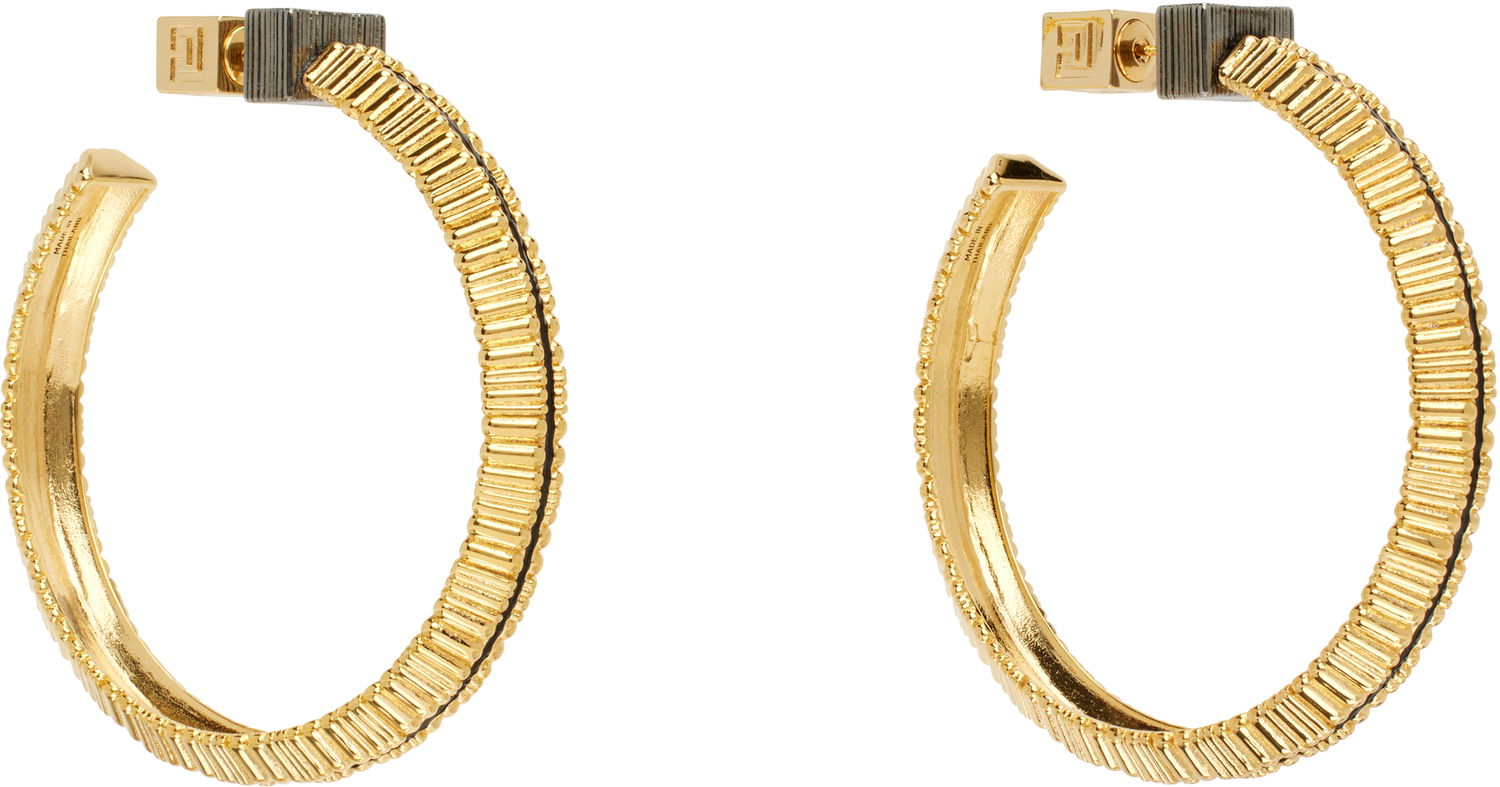 Náušnice Balmain Balmain Perfume Hoop Earrings Žltá | EN0XK486MBEL, 1