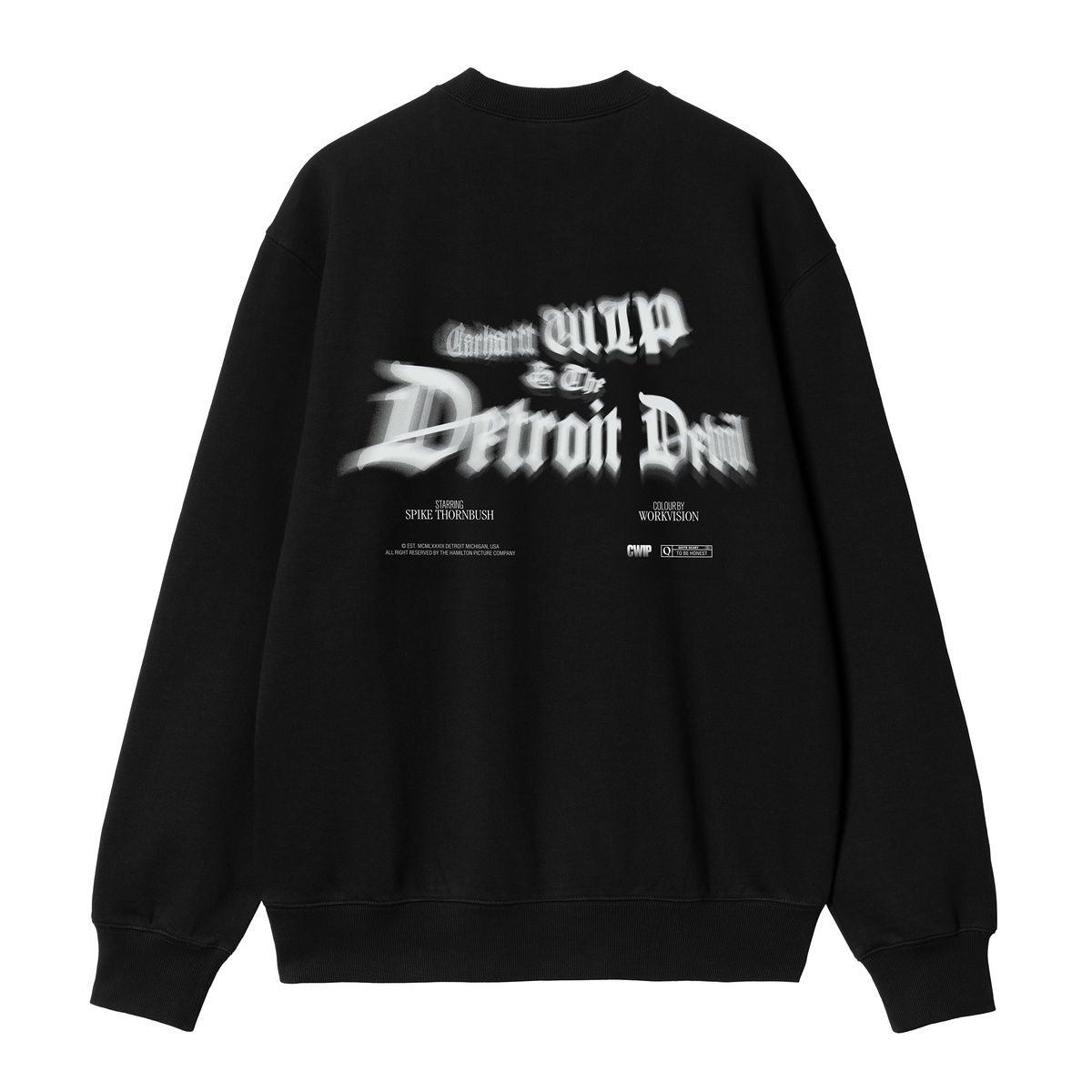 Mikina Carhartt WIP Black Greatest Flicks Sweatshirt Čierna | I034413_4, 1