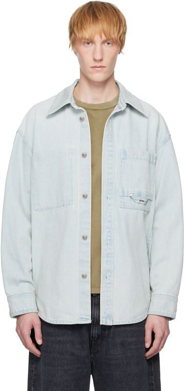 Košeľa WOOYOUNGMI WOOYOUNGMI Denim Shirt Modrá | W251SH16, 0