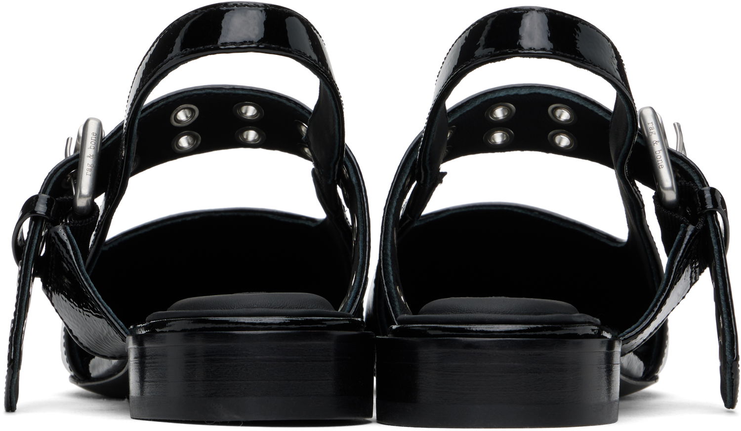 Šaty rag & bone rag & bone Astra Leather Slingback Ballerina Flats Čierna | WFF24FF000PA0, 1