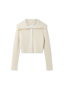 Cropped Knit Cardigan